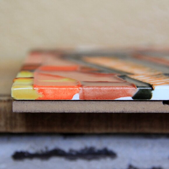 Abstract Cubist Piano 7.75" x 7.75" Tile Wall Art - Picture 5 of 7